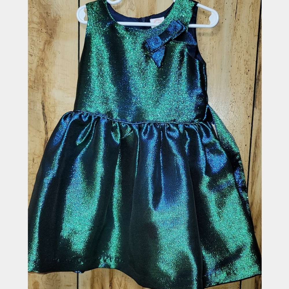 Iridescent Blue/Green Formal Dress